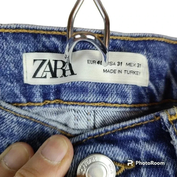 NWT Zara men's straight leg button fly jeans - Picture 3 of 11